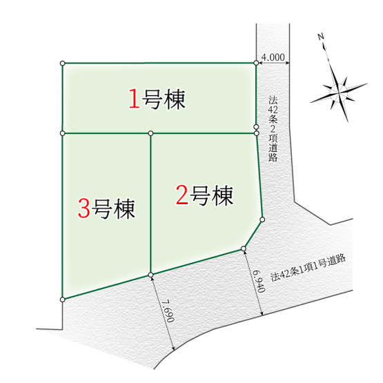 【区画図】 | ご家族様のプライベート空間が確保できる素敵な間取りです。また敷地ゆったりですので、おうち時間を楽しむのにもぴったりですね♪