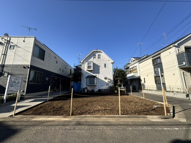 練馬区田柄2丁目　三方角地風　建築条件付き売地限定1区画