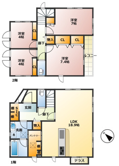 【間取り】 | 町田市小山町60期