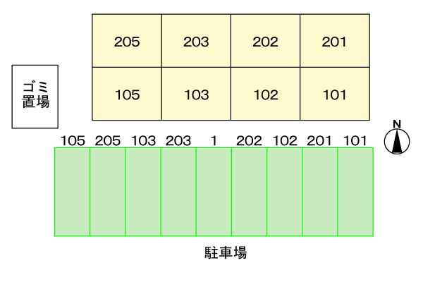 シティハイツ園田の駐車場|駐車場