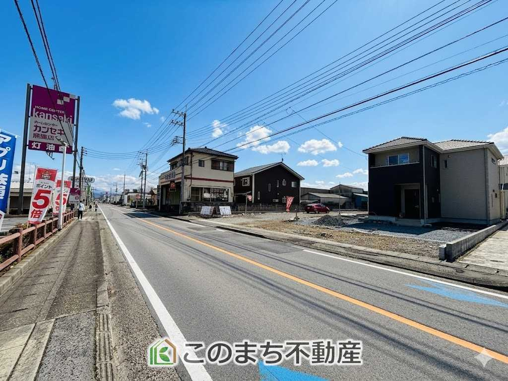 いろどりアイタウン那須塩原市並木町23-P1の前面道路含む現地写真|前面道路含む現地写真