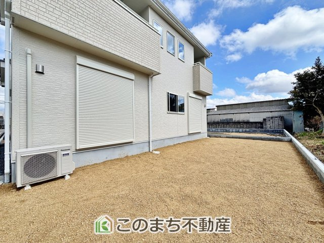 いろどりアイタウン那須塩原市並木町23-P1の庭|大きなお庭用意しています。夏には家族でBBQなどできます。