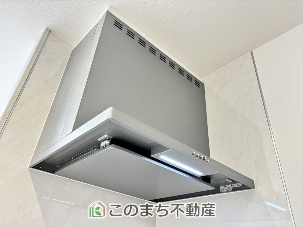 いろどりアイタウン那須塩原市並木町23-P1のキッチン|お料理の匂いもスッキリ♪シンプルデザインで掃除も簡単‼
