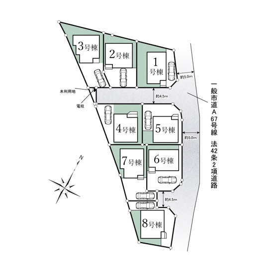 【区画図】 | ご家族様のプライベート空間が確保できる素敵な間取りです。また敷地ゆったりですので、おうち時間を楽しむのにもぴったりですね♪