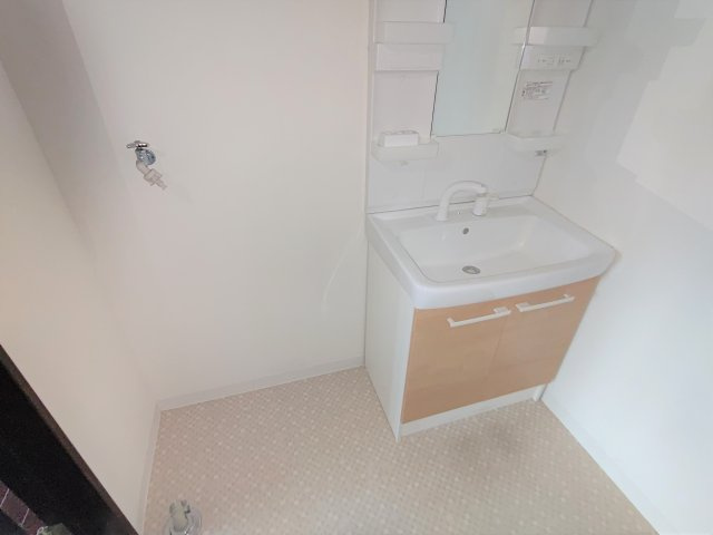 メゾンクレール（本町東）の洗面所|独立洗面台、室内洗濯機置き場