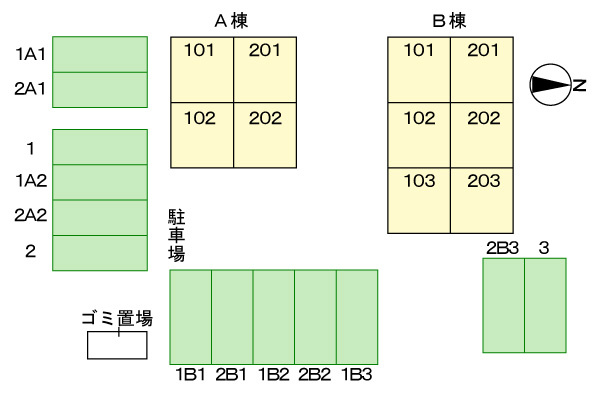 エステートヒルズ　Ｂの駐車場|駐車場