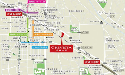 【地図】 | クレヴィスタ武蔵中原