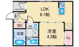 【間取り】 | T.M.Apartment | 略図の為、現状優先