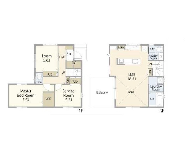 【間取り】 | ふじみ野市大原２丁目　全１棟 | 2SLDK