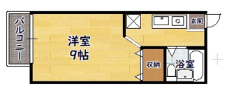 【間取り】 | サンシティ長浜A・B