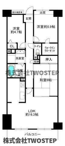ローレルハイツ神戸1号棟の間取り