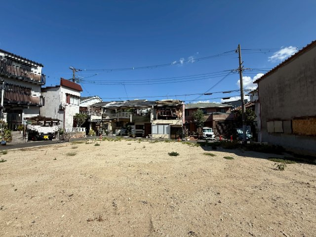 阪南町３丁目土地の外観|南側から北側の写真です。