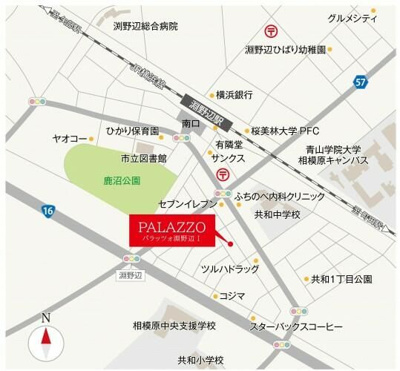 【地図】 | パラッツォ淵野辺1(パラッツォフチノベワン)