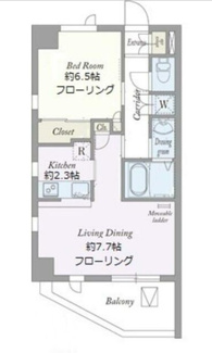 【間取り】 | Ｓａｉｎｔ－Ｃｌａｉｒ　Ｋａｗａｓａｋｉ | 間取りです。