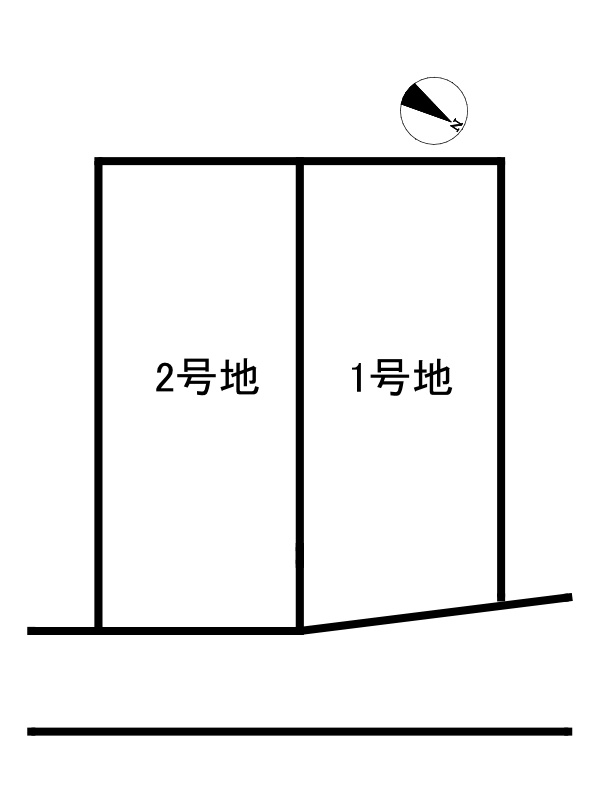 姫路市別所町北宿/売土地の区画図