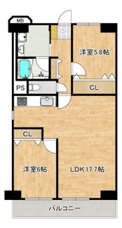 【間取り】 | 照ケ丘矢田グランドハイツ