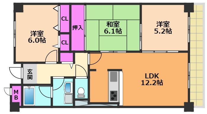 キャピタルグレイスの間取り