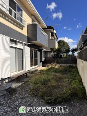 【庭】 | 宇都宮市上野町再生住宅 | 大きなお庭でご家族や友人を招いてＢＢＱもできますね！お子様の水遊びにもぴったりです☆