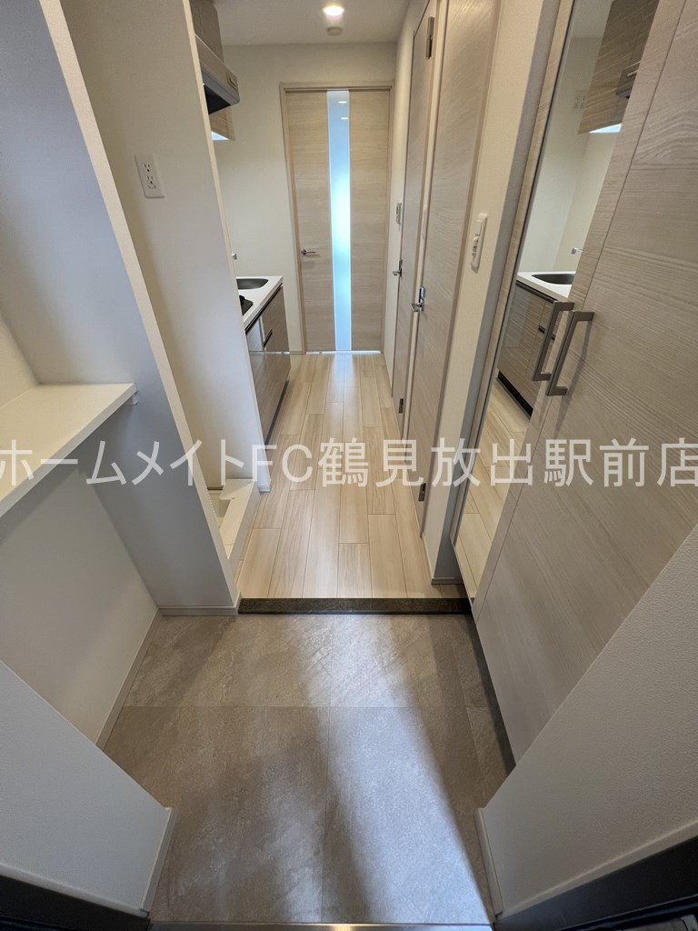 大阪市城東区鴫野東２丁目の賃貸マンションの玄関