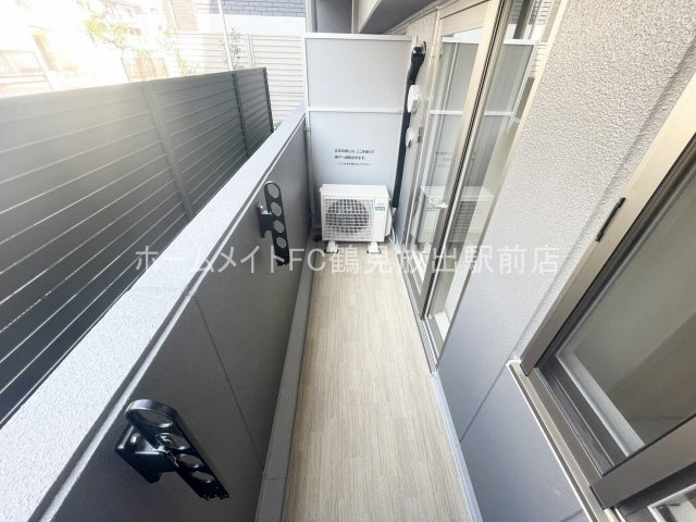 大阪市城東区中浜２丁目の賃貸マンションのバルコニー