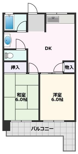 【間取り】 | ハイツ米屋