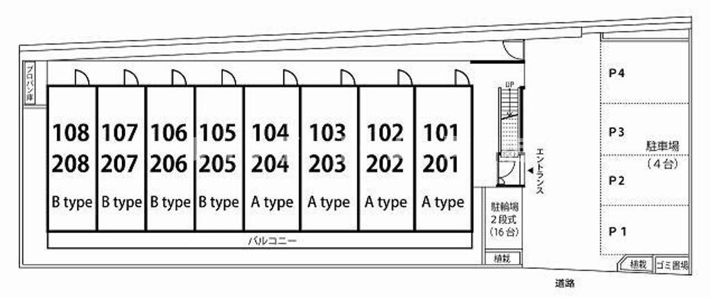 リブリ・コンソラトゥール※初期費用分割あと払いサービス利用可能物件の区画図