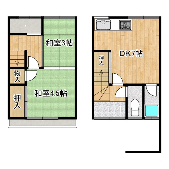 【間取り】 | 中井町テラスハウス