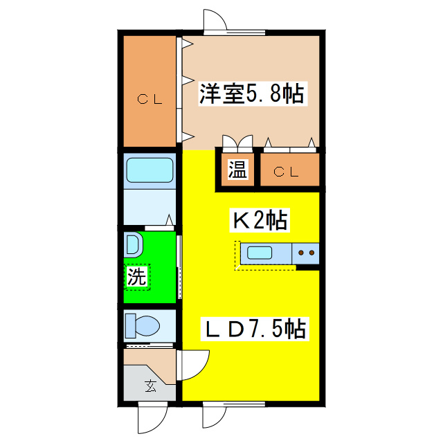 ワンダフル24の間取り