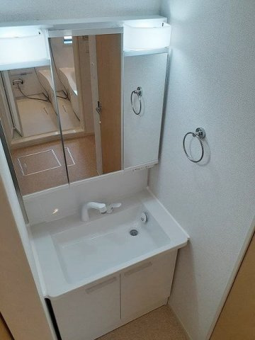 アールグレイ　エムの洗面所|広い洗面スペース