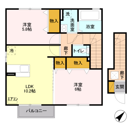 エスペランサ Ｂの間取り