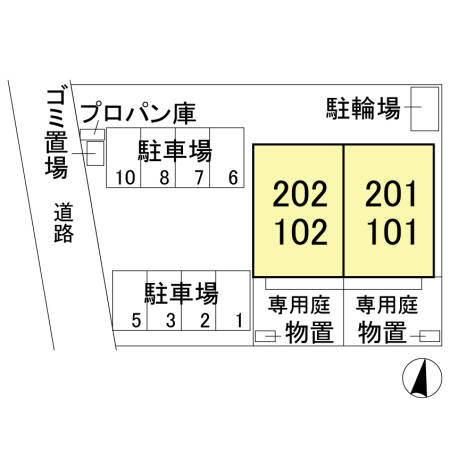 ディアコートの区画図