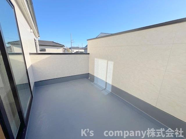 茅ヶ崎市旭が丘　新築戸建　3号棟のバルコニー|ワイドバルコニー☆