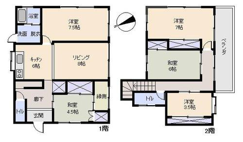 沼津市　下香貫の間取り