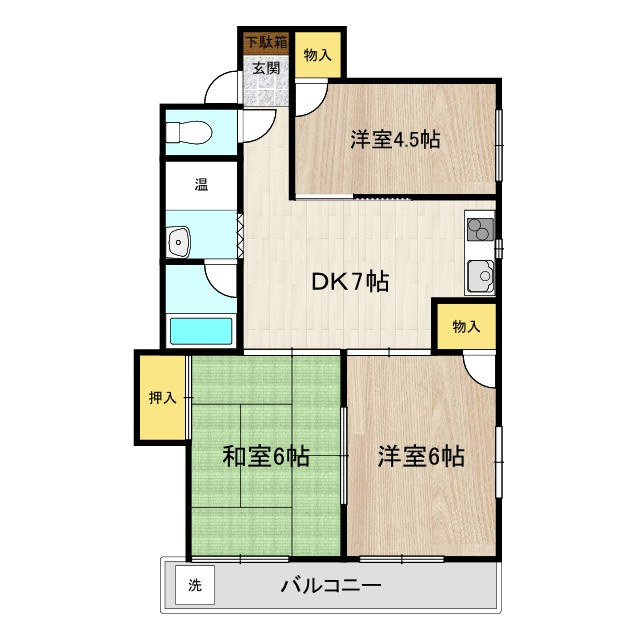 ハイツ北烏山の間取り