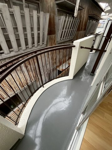 甲子園ローズハイツのバルコニー