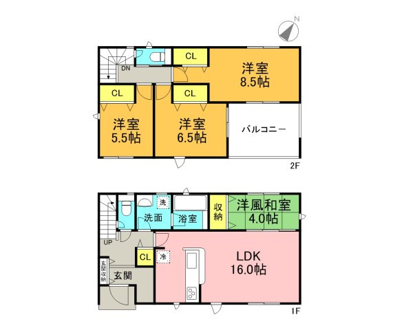碧南市鴻島町第8　新築一戸建の区画図|駐車場並列２台可能