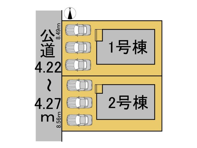 クワイエ　大垣市綾野町第１　全２区画分譲の区画図|■区画図
■YAMADA電機の　ヤマダ不動産　株式会社リライフ　
いつでもお問合わせ下さい。