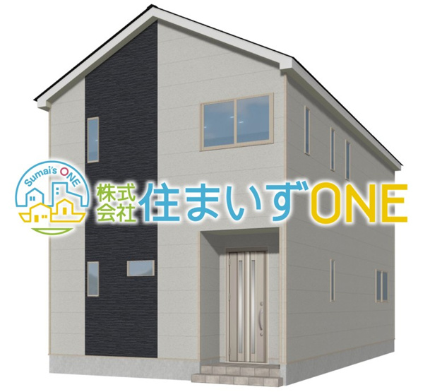 【外観パース】 | 新築分譲住宅　山形市東青田　第3　全3棟 | ☆2号棟☆
３ＬＤＫ＋ 駐車２台可◎
周辺環境に溶け込みやすいシンプルなデザインが魅力です！