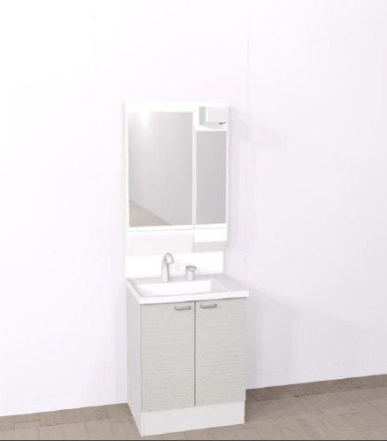 【独立洗面台】 | 六田アパート（仮） | 独立洗面台、小物を置くことができて便利です