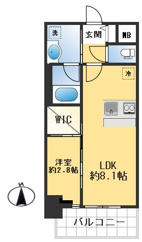 セレニテ江坂グランデの間取り