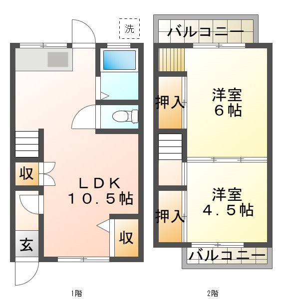 南多聞台４丁目戸建の間取り