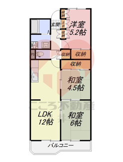 【間取り】 | サニーハイツ堺6号棟