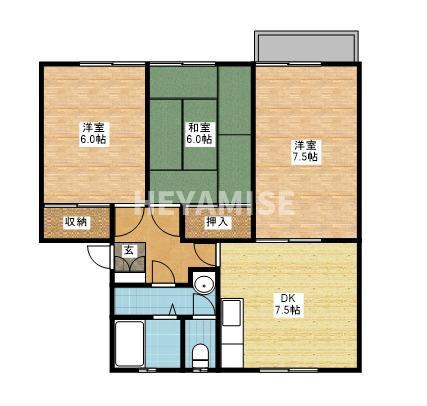 サンハイツ野田の間取り