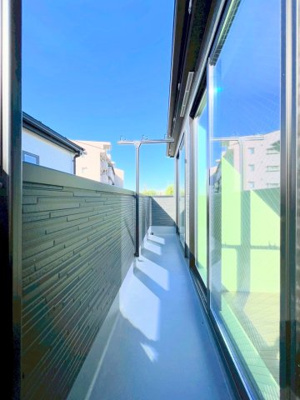 【バルコニー】 | ◆◇横浜市青葉区荏田西　新築一戸建て　1号棟◇◆ | ◆日当たり良好なバルコニー！毎日のお洗濯にも嬉しいですね！