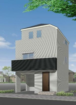 【外観パース】 | 座間市ひばりが丘1丁目 新築戸建 全1棟