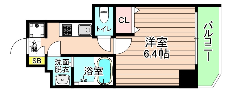 大阪市都島区毛馬町１丁目の賃貸マンションの間取り