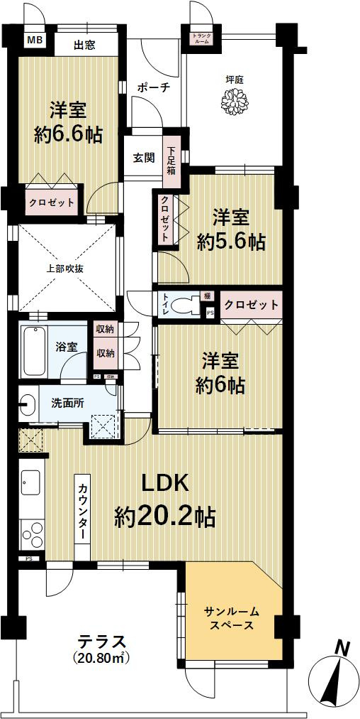 東急ドエル・アルス住吉本町グランスティージュの間取り