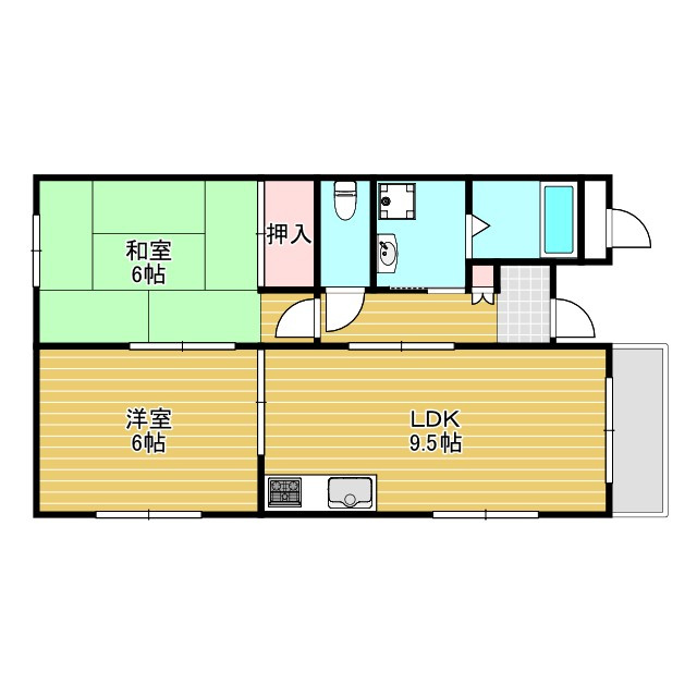 エランドール江坂の間取り