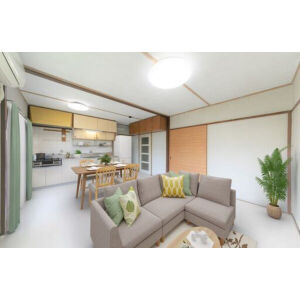 岩成台西団地分譲住宅510棟の居間・リビング