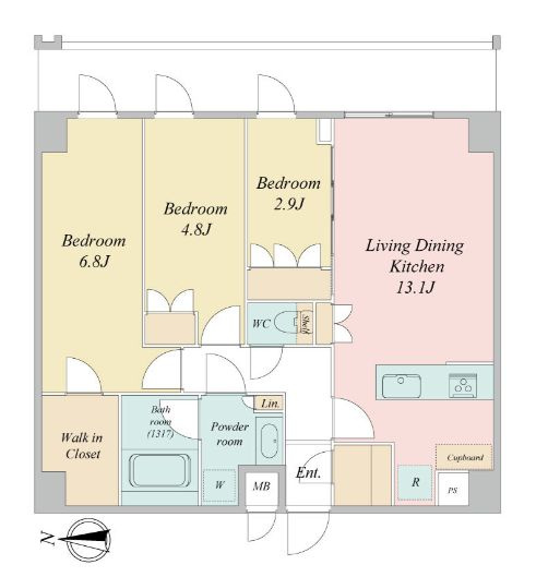 LIME　RESIDENCE　KAWAGUCHI　EASTの間取り